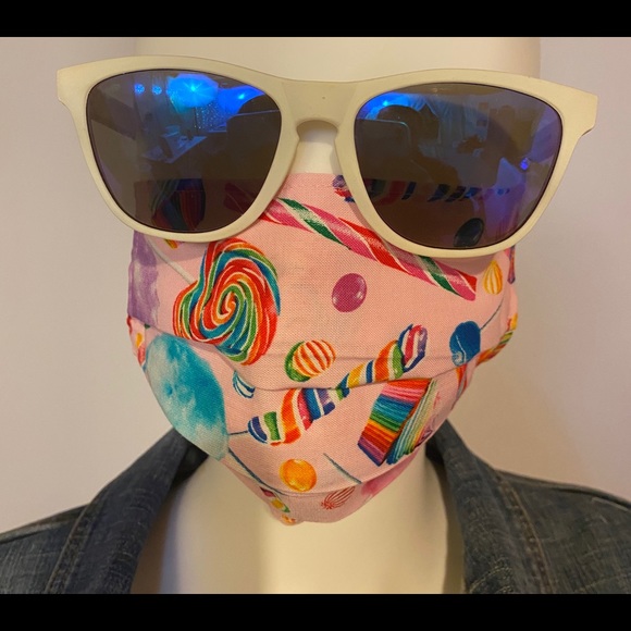 Other - Bundle 3 for $20 Candy print fabric face mask